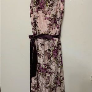 Pink floral dress